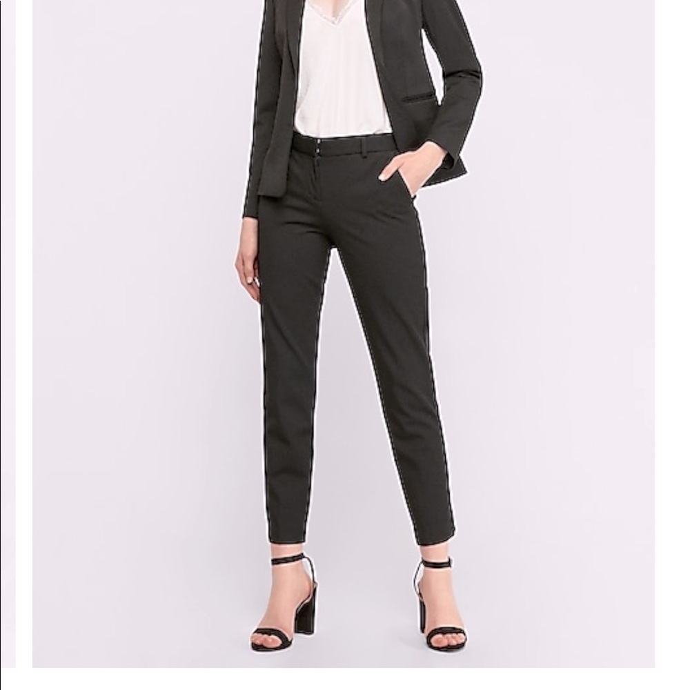 EXPRESS ankle mid-rise pants with cargo pockets